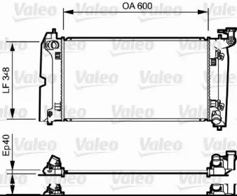 Теплообменник (VALEO: 734711)