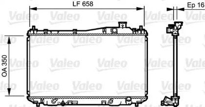 Теплообменник (VALEO: 734723)