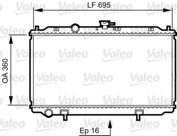 Теплообменник (VALEO: 734736)