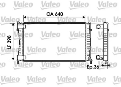 Теплообменник (VALEO: 734760)