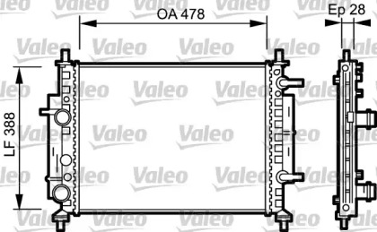 Теплообменник (VALEO: 734768)