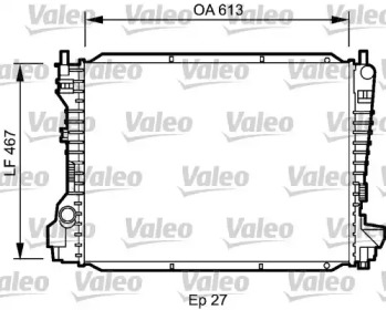 Теплообменник (VALEO: 734786)