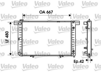 Теплообменник (VALEO: 734798)