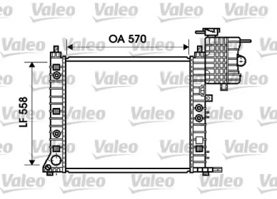 Теплообменник (VALEO: 734806)