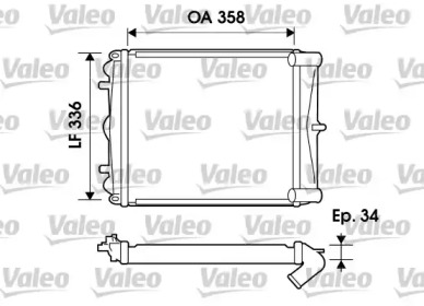 Теплообменник (VALEO: 734826)