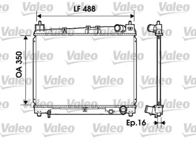 Теплообменник (VALEO: 734840)