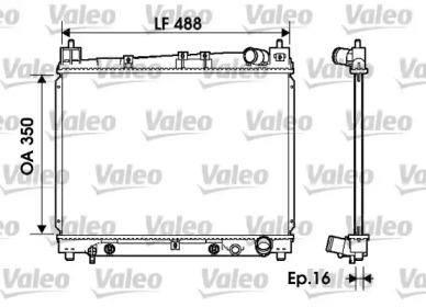 Теплообменник (VALEO: 734841)