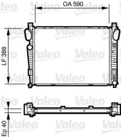 Теплообменник (VALEO: 734855)