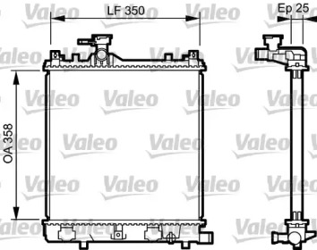 Теплообменник (VALEO: 734917)