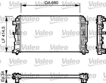 Теплообменник (VALEO: 734928)