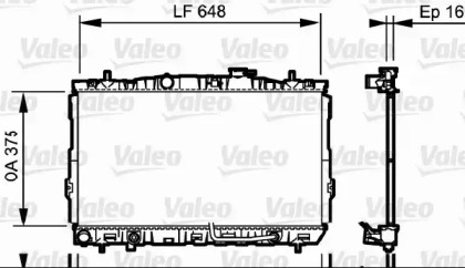 Теплообменник (VALEO: 734965)