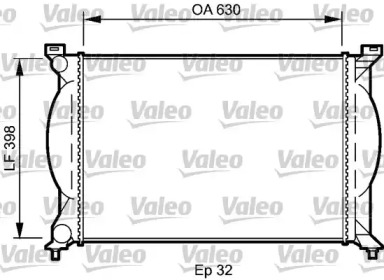 Теплообменник (VALEO: 735022)