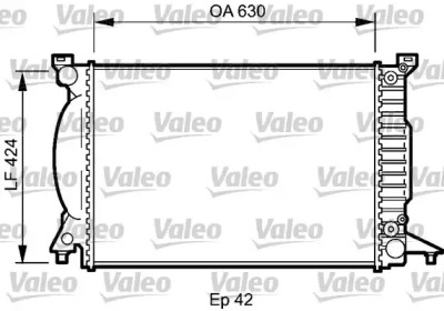 Теплообменник (VALEO: 735025)