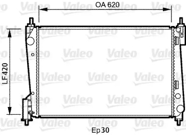 Теплообменник (VALEO: 735040)