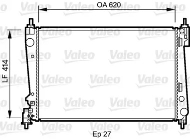 Теплообменник (VALEO: 735041)