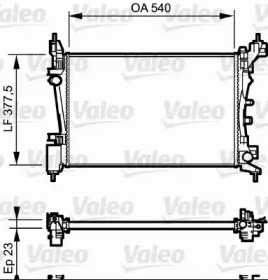 Теплообменник (VALEO: 735042)