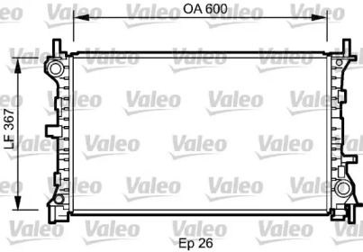 Теплообменник (VALEO: 735046)