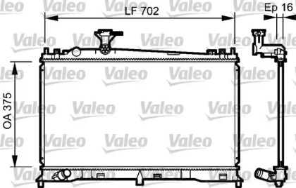 Теплообменник (VALEO: 735053)