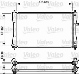 Теплообменник (VALEO: 735056)