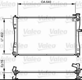 Теплообменник (VALEO: 735057)