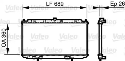 Теплообменник (VALEO: 735061)