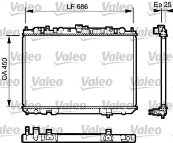 Теплообменник (VALEO: 735081)