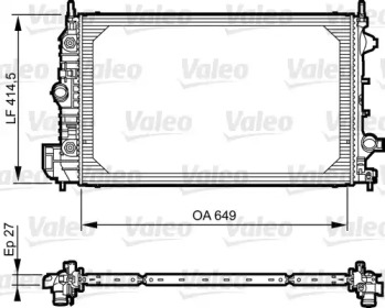 Теплообменник (VALEO: 735086)