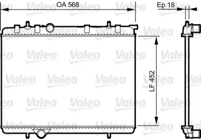 Теплообменник (VALEO: 735090)