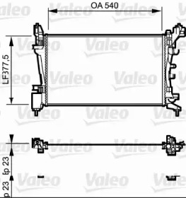 Теплообменник (VALEO: 735097)