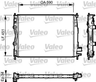 Теплообменник (VALEO: 735114)