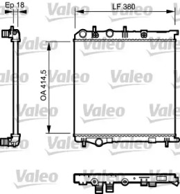 Теплообменник (VALEO: 735125)