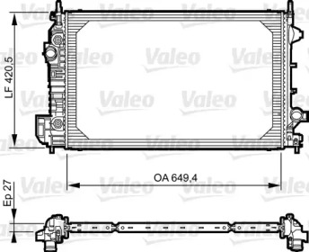 Теплообменник (VALEO: 735129)