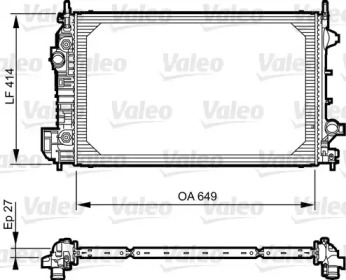 Теплообменник (VALEO: 735130)