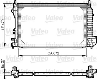 Теплообменник (VALEO: 735131)