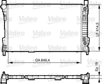 Теплообменник (VALEO: 735144)