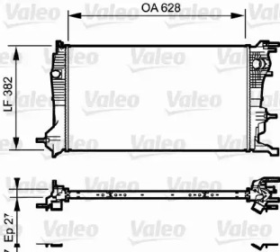 Теплообменник (VALEO: 735185)