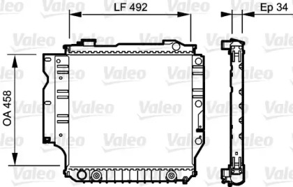 Теплообменник (VALEO: 735196)