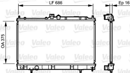 Теплообменник (VALEO: 735198)