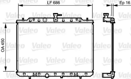 Теплообменник (VALEO: 735205)