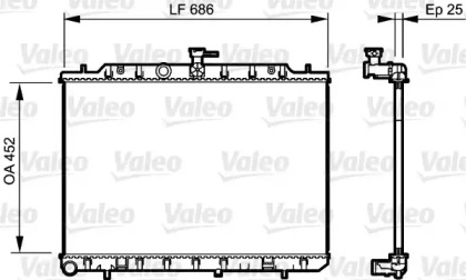 Теплообменник (VALEO: 735206)