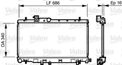 Теплообменник (VALEO: 735211)