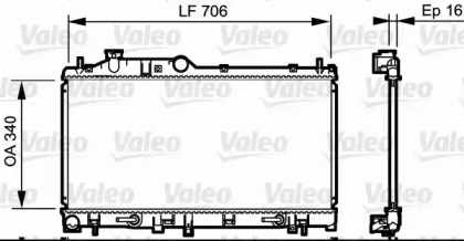 Теплообменник (VALEO: 735212)