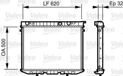 Теплообменник (VALEO: 735229)