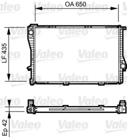 Теплообменник (VALEO: 735233)