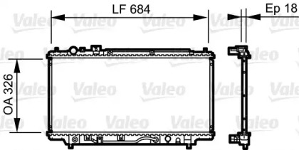 Теплообменник (VALEO: 735236)