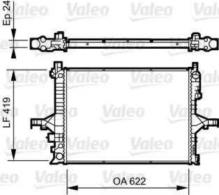 Теплообменник (VALEO: 735237)