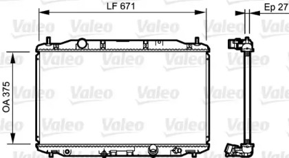 Теплообменник (VALEO: 735242)