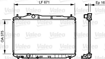 Теплообменник (VALEO: 735243)