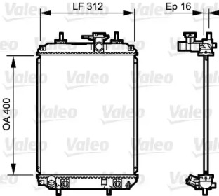 Теплообменник (VALEO: 735259)