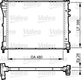 Теплообменник (VALEO: 735273)